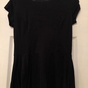 Black peplum top